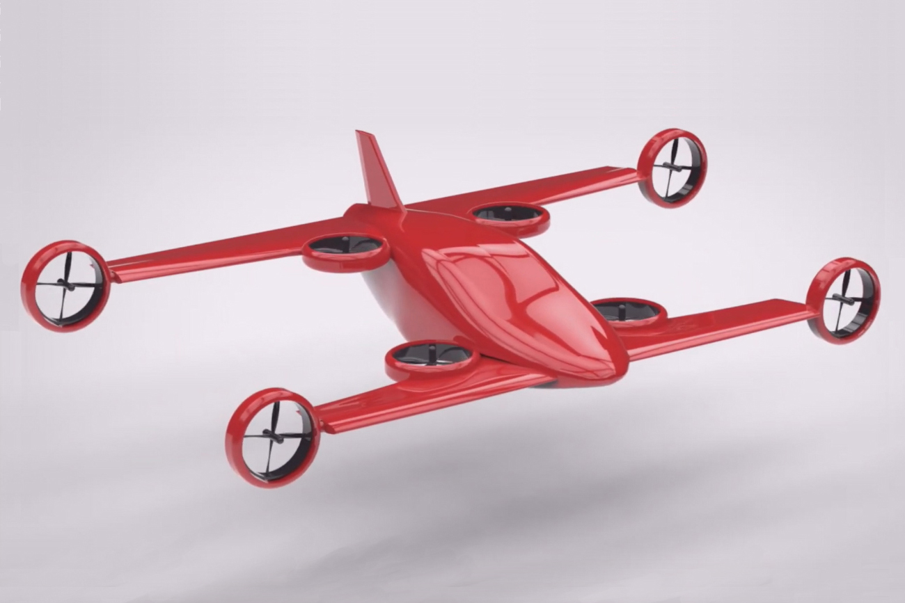 Mini-Bee autonomous hybrid-electric VTOL concept design cargo aircraft Mini-Bee autonomous hybrid-electric VTOL concept design cargo aircraft